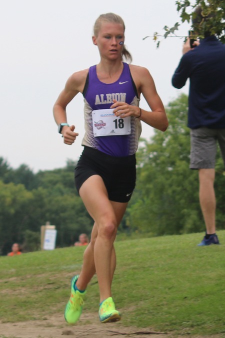 Cassie Vince, Albion, Women's Cross Country Runner of the Week 9/10/18