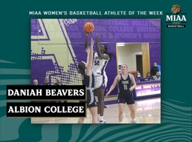 Daniah Beavers, Albion, MIAA Women's Basketball Athlete of the Week 2/6/23