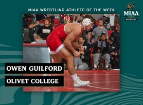 Owen Guilford, Olivet, MIAA Wrestling Athlete of the Week 12/5/22