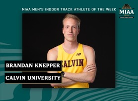 Brandan Knepper, Calvin, MIAA Men's Indoor Track Athlete of the Week 2/13/23