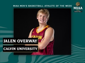 Jalen Overway, Calvin, MIAA Men's Basketball Athlete of the Week 2/6/23