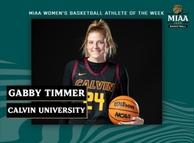 Gabby Timmer, Calvin, MIAA Women's Basketball Athlete of the Week 2/20/23