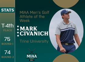 Mark Civanich, Trine, MIAA Men's Golf Athlete of the Week 10/30/23
