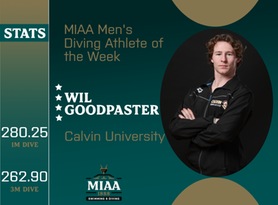 Wil Goodpaster, Hope, MIAA Men's Diving Athlete of the Week 2/5/24