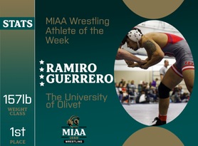 Ramiro Guerrero, Olivet, MIAA Wrestling Athlete of the Week 11/13/23