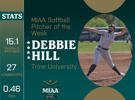 Debbie Hill, Trine, MIAA Softball Position Player of the Week 3/11/24