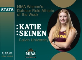 Katie Seinen, Calvin, MIAA Women's Outdoor Field Athlete of the Week 3/18/24
