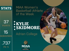 Kylie Skidmore, Adrian, MIAA Women's Basketball Athlete of the Week 11/13/23