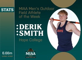 Derik Smith, Hope, MIAA Men's Outdoor Field Athlete of the Week 4/22/24
