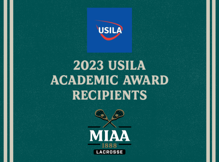 Three MIAA Men's Lacrosse Players, Four Programs Earn USILA Academic Awards