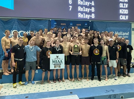 Calvin Holds On to MIAA Men's Swimming and Diving Championship Crown