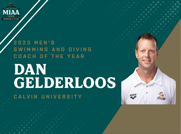 Calvin University's Dan Gelderloos Named 2024 MIAA Men's Swimming and Diving Coach of the Year