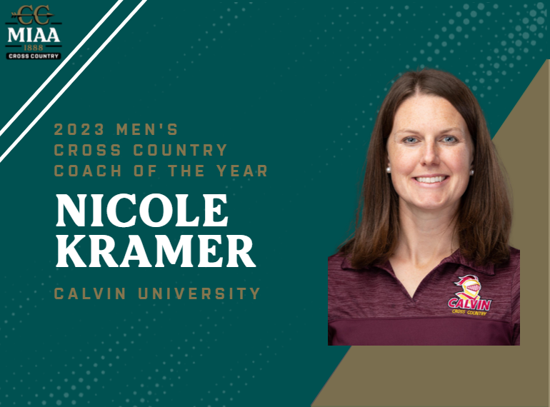 Calvin University's Nicole Kramer Announced as 2023 MIAA Men's Cross Country Coach of the Year