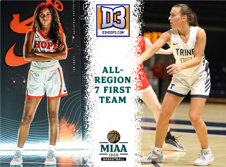 Five MIAA Women's Basketball Players Selected to All-Region 7 Teams by D3hoops.com