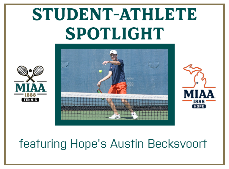 #D3MIAA Student-Athlete Spotlight:  Austin Becksvoort, Hope