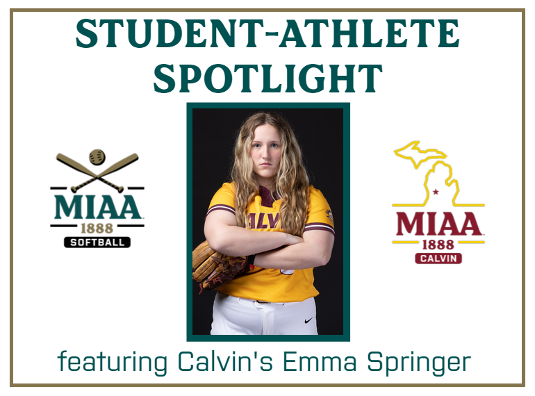#D3MIAA Student-Athlete Spotlight:  Emma Springer, Calvin
