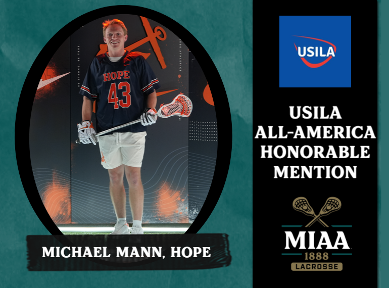 Hope's Michael Mann Receives USILA All-America Honorable Mention Distinction