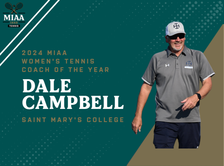 Saint Mary's College's Dale Campbell Named 2024 MIAA Women's Tennis Coach of the Year
