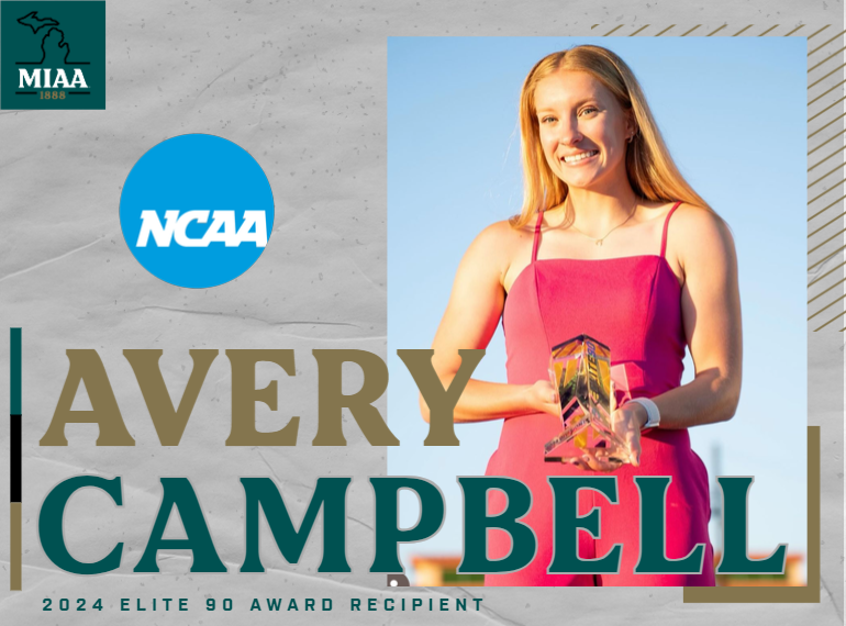 Avery Campbell Receives Albion's First NCAA Elite 90 Award